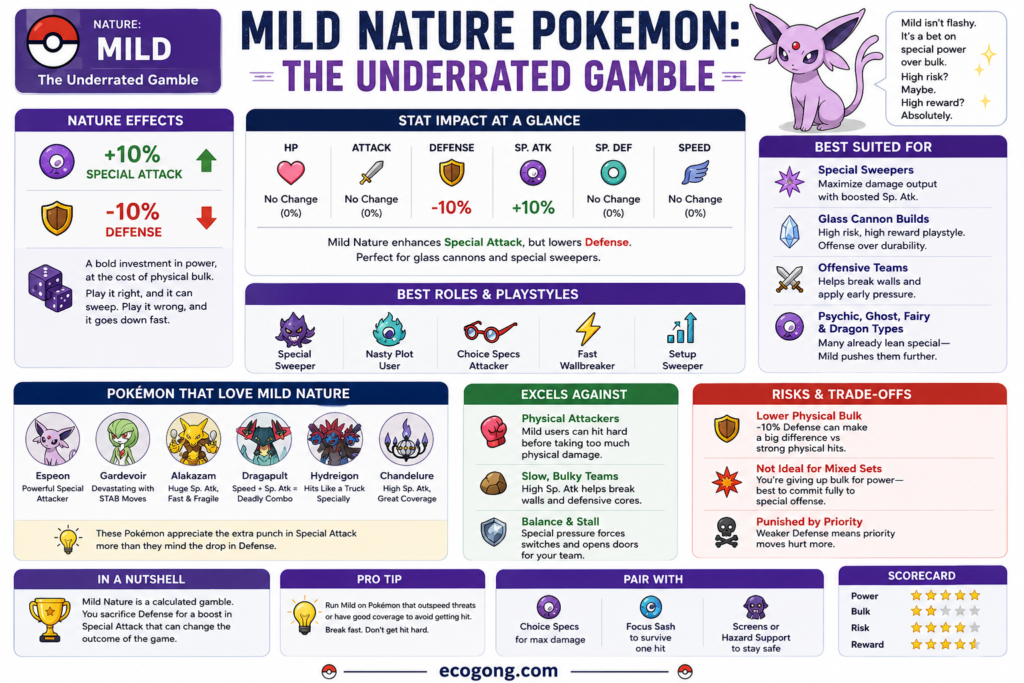 Mild Nature Pokemon