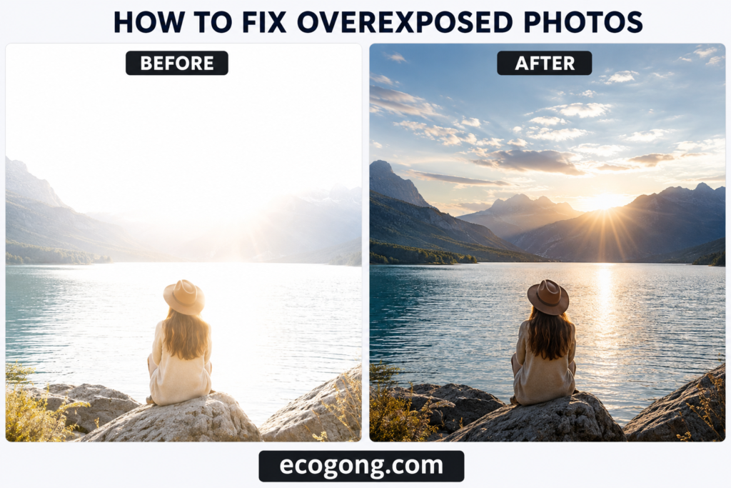 how to fix overexposed photos