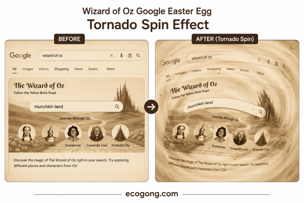 the wizard of oz google trick
