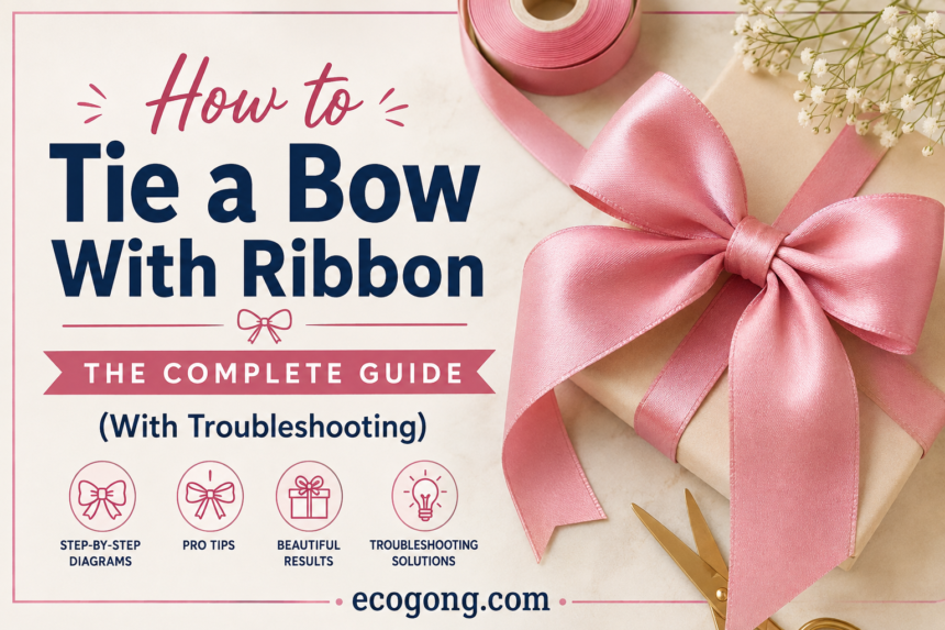 how to tie a bow with ribbon